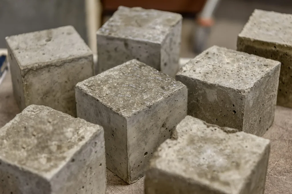 Concrete cubes